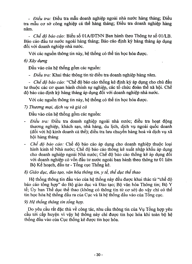 image for page Nghiên cứu và đề xuất công nghệ tin học hóa công tác xử lý số liệu thống kê tháng quý năm do các Cục Thống kê thực hiện