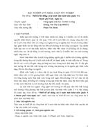 Thiết kế hệ thống xử lí nước thải bệnh viện Quân Y 4 Thành phố Vinh Nghệ An