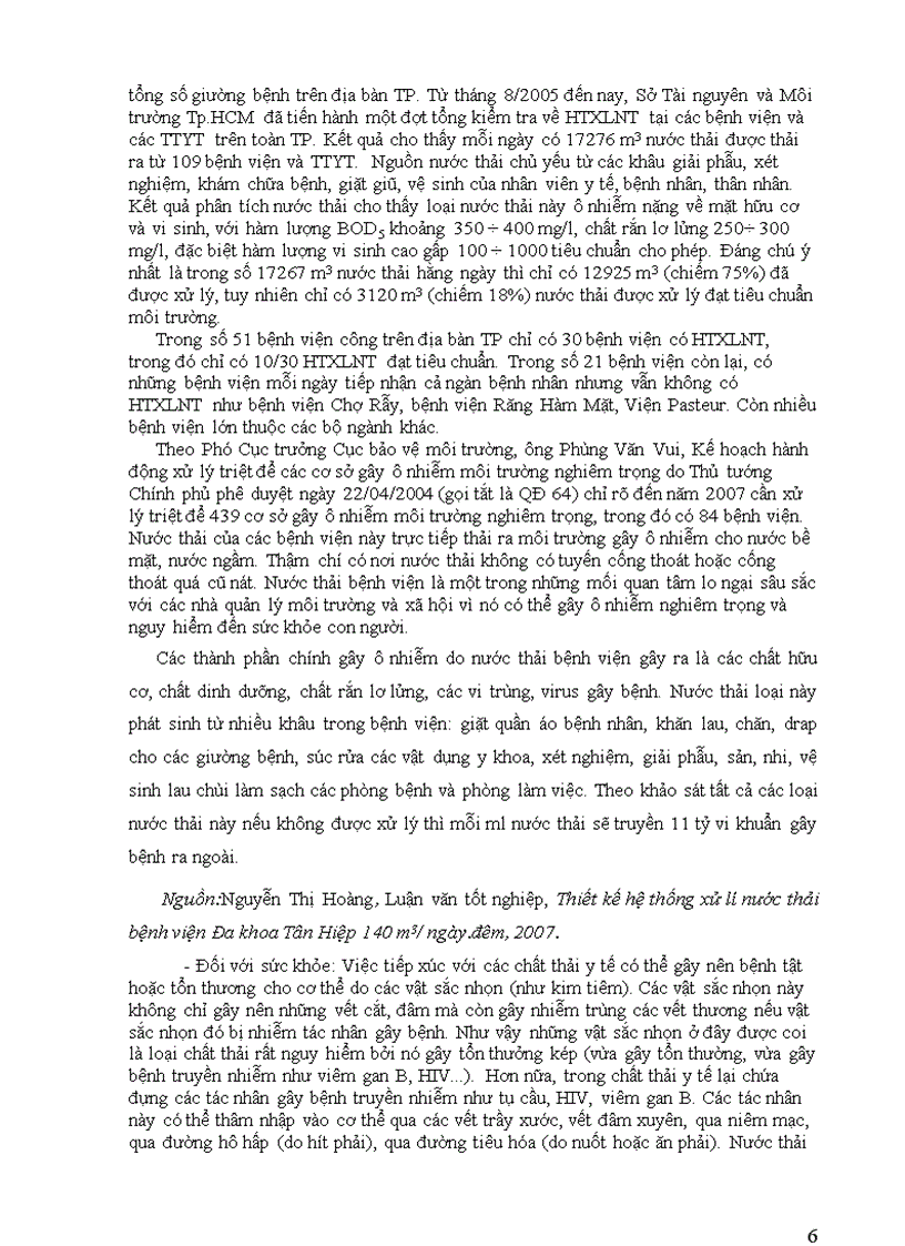 image for page Thiết kế hệ thống xử lí nước thải bệnh viện Quân Y 4 Thành phố Vinh Nghệ An