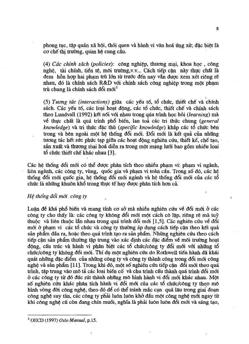 image for page Nghiên cứu ứng dụng lý thuyết đổi mới Đánh giá và dự thảo công nghệ ở Việt Nam
