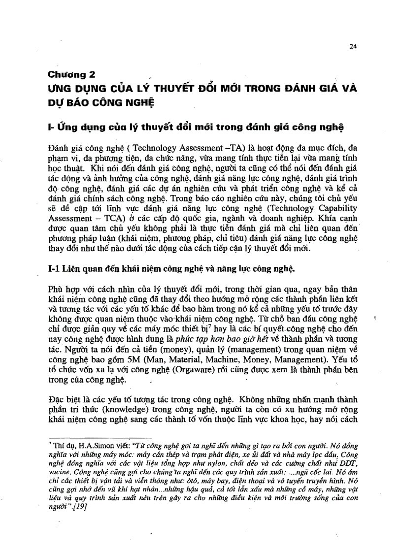 image for page Nghiên cứu ứng dụng lý thuyết đổi mới Đánh giá và dự thảo công nghệ ở Việt Nam