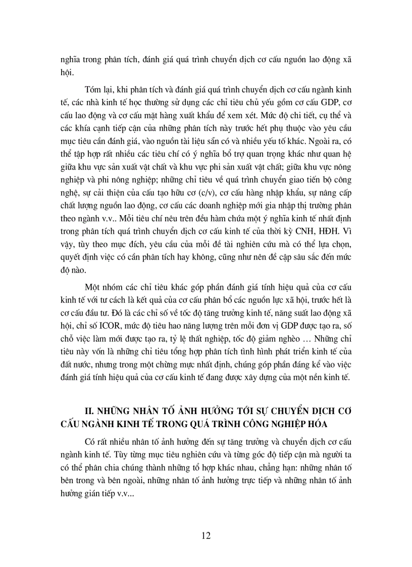 image for page Chuyển dịch cơ cấu kinh tế ngành trong quá trình công nghiệp hóa hiện đại hóa