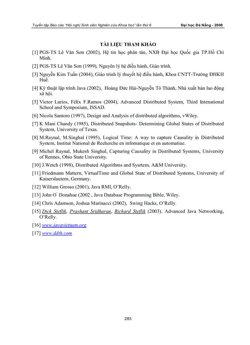 image for page Thời gian logic vector và vấn đề đồng bộ hóa các tiến trình trong bài toán bãi đỗ xe nhiều cổng