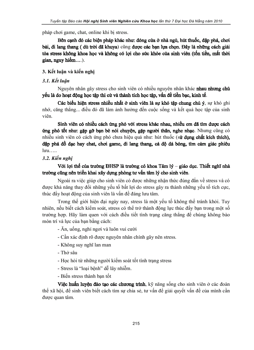 image for page Mức độ biểu hiện stress của sinh viên trường đại học sư phạm đại học đà nẵng