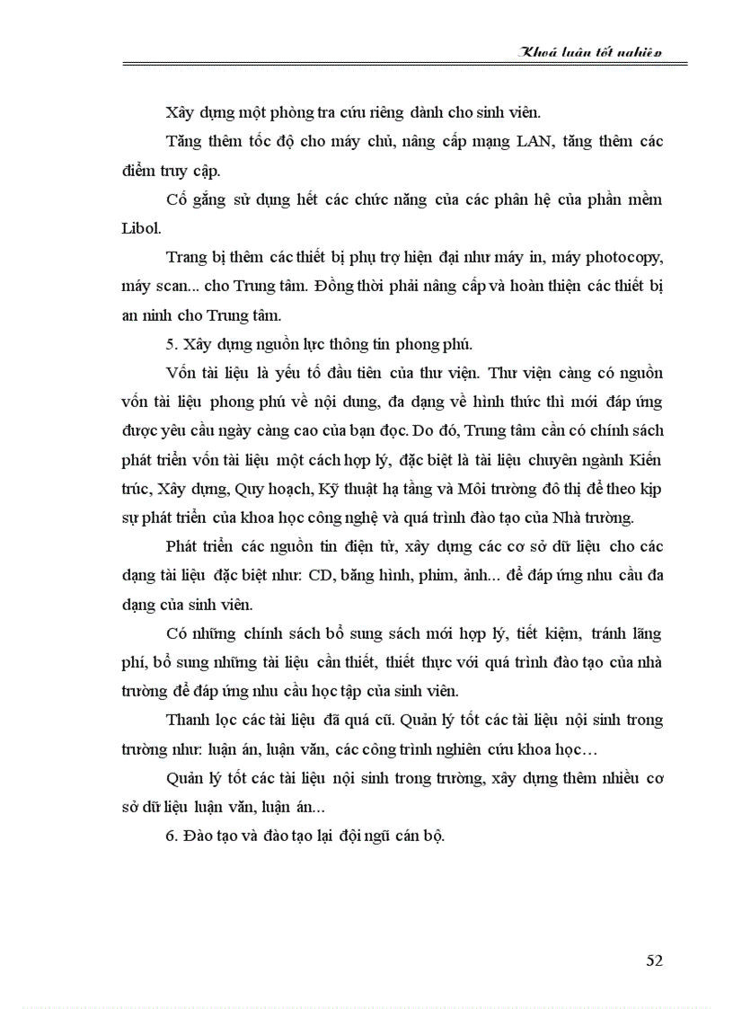 image for page Tìm hiểu quá trình áp dụng phần mềm tích hợp quản trị thư viện Libol tại trung tâm thông tin thư viện trường đại học kiến trúc hà nội