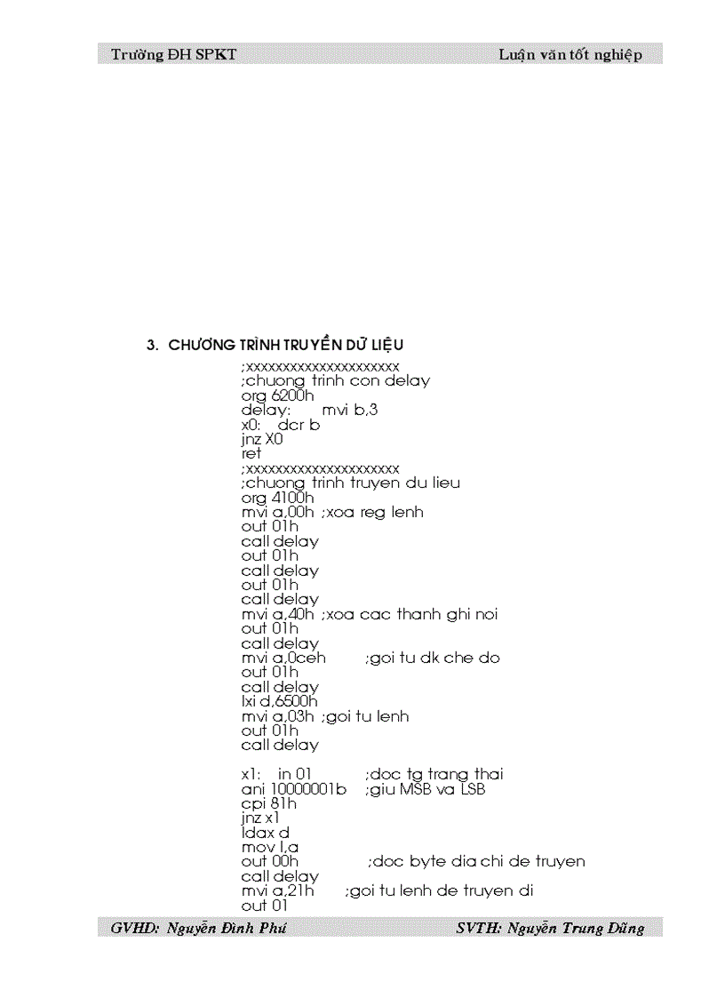 image for page Giao tiếp máy tính với kit vi xử ly 8085