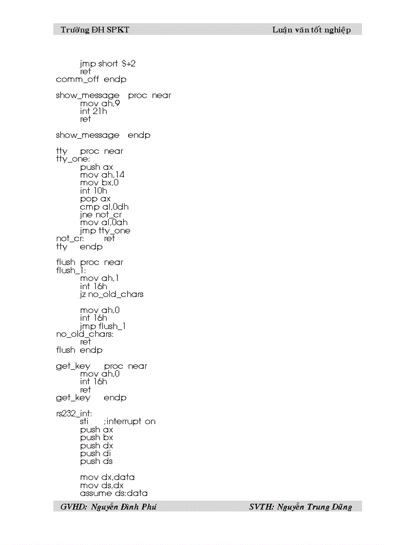 image for page Giao tiếp máy tính với kit vi xử ly 8085