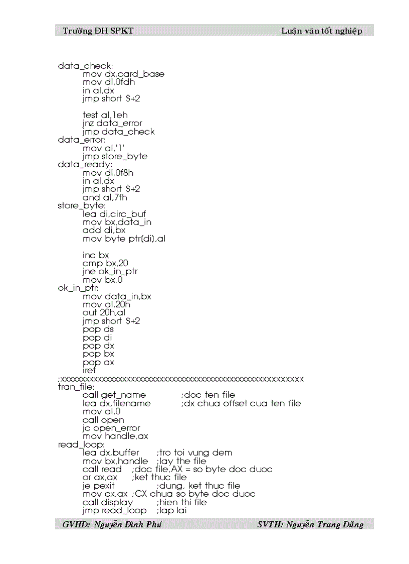image for page Giao tiếp máy tính với kit vi xử ly 8085
