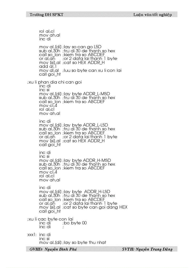 image for page Giao tiếp máy tính với kit vi xử ly 8085