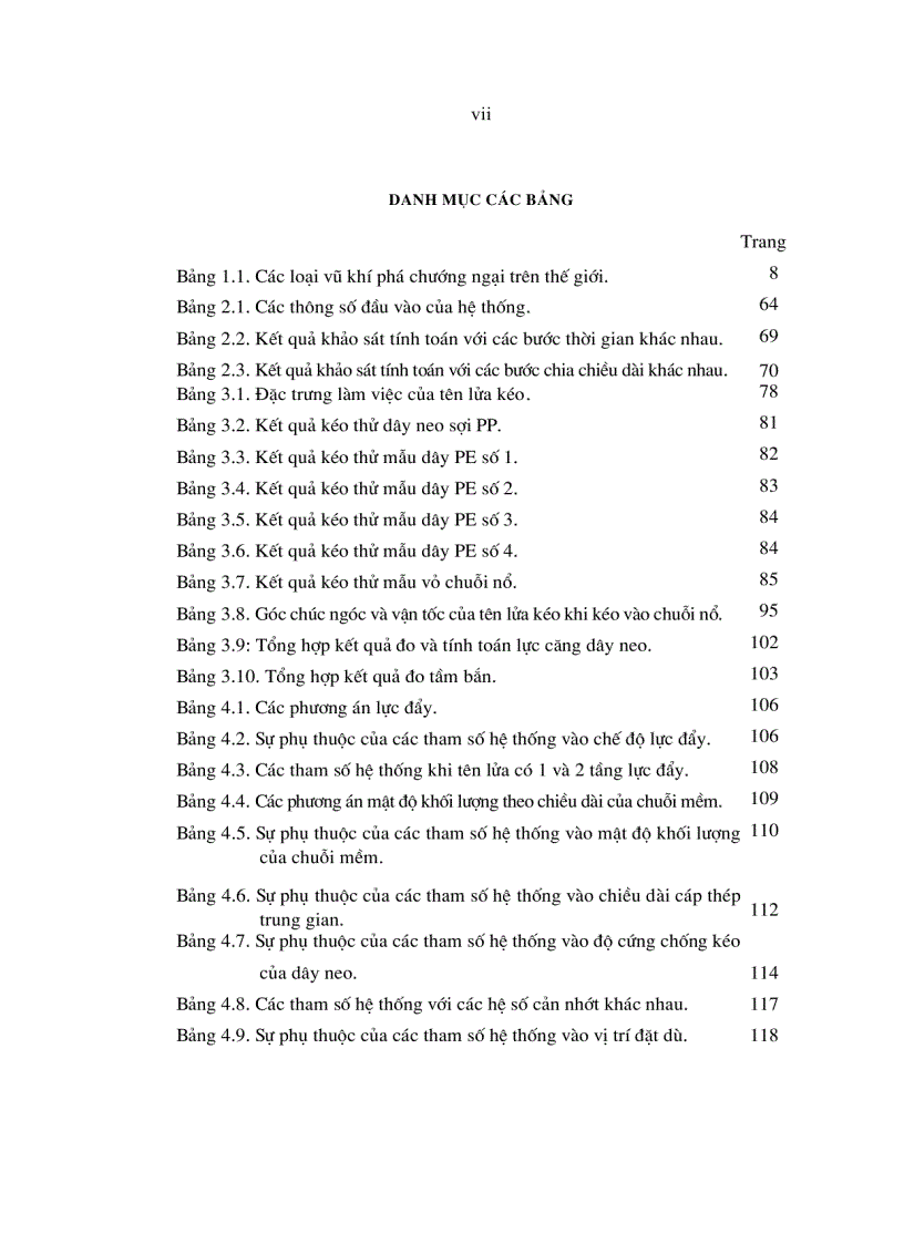image for page LV tiến sỹ Nghiên cứu ảnh hưởng của một số tham số kết cấu đến các đặc trưng động lực học của hệ thống tên lửa kéo chuỗi lượng nổ mềm liên tục