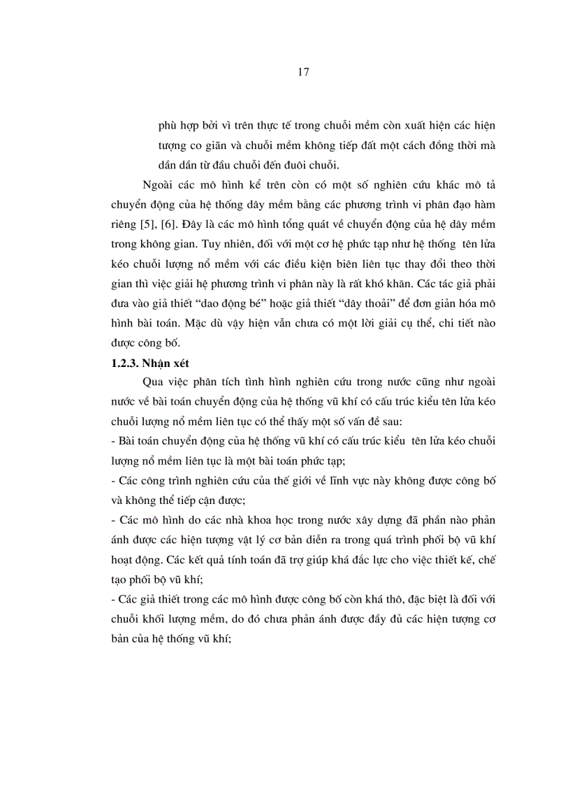 image for page LV tiến sỹ Nghiên cứu ảnh hưởng của một số tham số kết cấu đến các đặc trưng động lực học của hệ thống tên lửa kéo chuỗi lượng nổ mềm liên tục