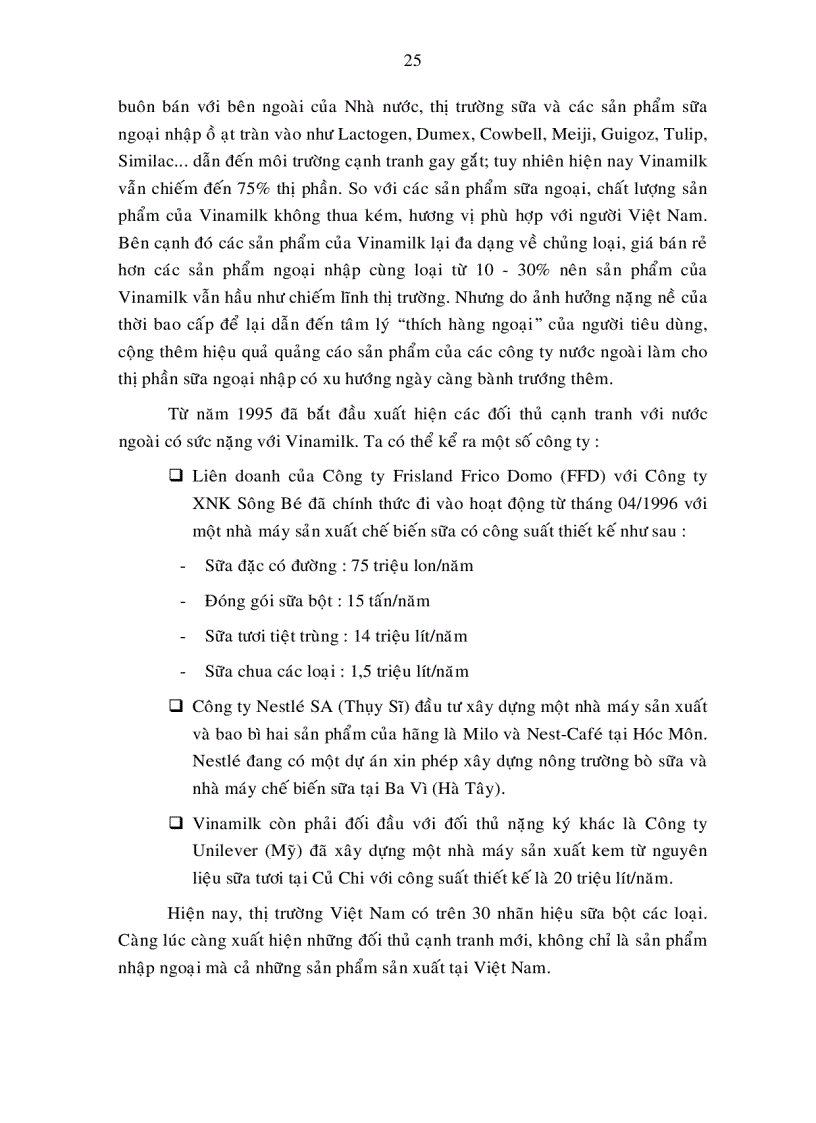image for page Giải pháp nâng cao năng lực cạnh tranh của công ty cổ phần sữa Việt nam Vinamilk đến năm 2010