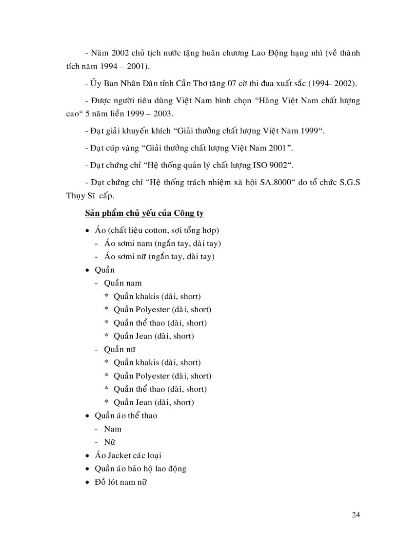 image for page Một số giải pháp góp phần mở rộng thị trường xuất khẩu cho Công ty may Tây Đô đến năm 2010