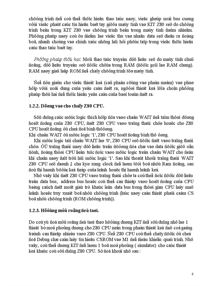 image for page Thiết kế thi công và viết chương trình điều khiển mạch thực hành cho Z80 CPU Giao tiếp với máy tính qua ngõ máy in