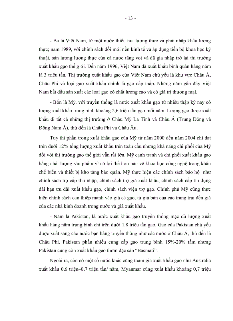 image for page Một số giải pháp nhằm phát triển thị trường xuất khẩu gạo của việt nam đến năm 2010