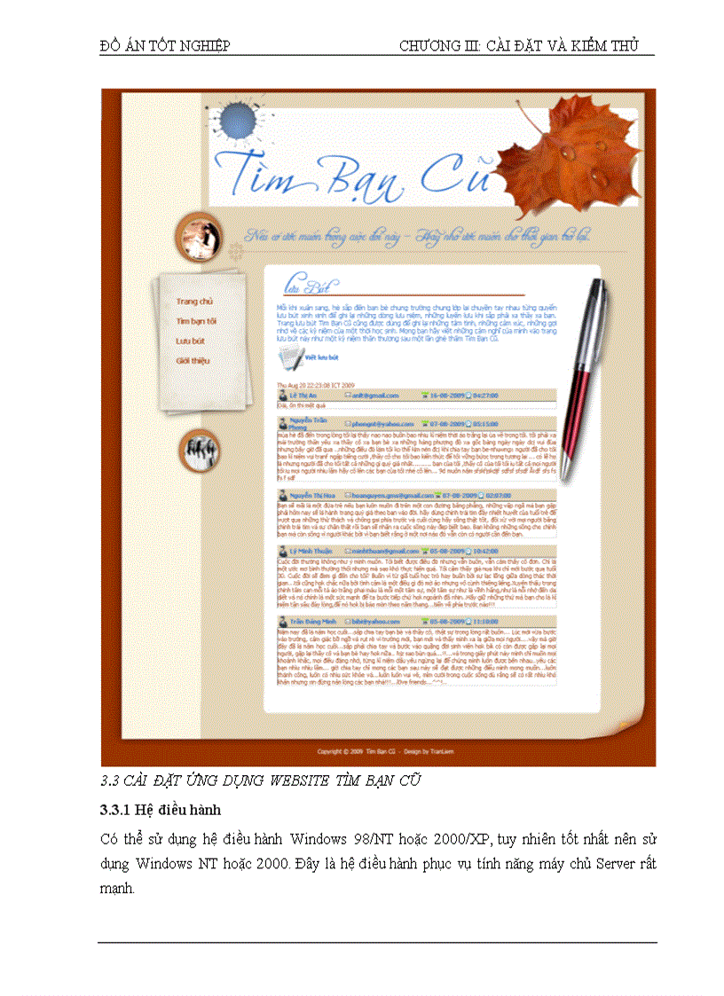 image for page Xây dựng website tìm bạn cũ sử dụng công nghệ JSP với cơ sở dữ liệu SQL 2000