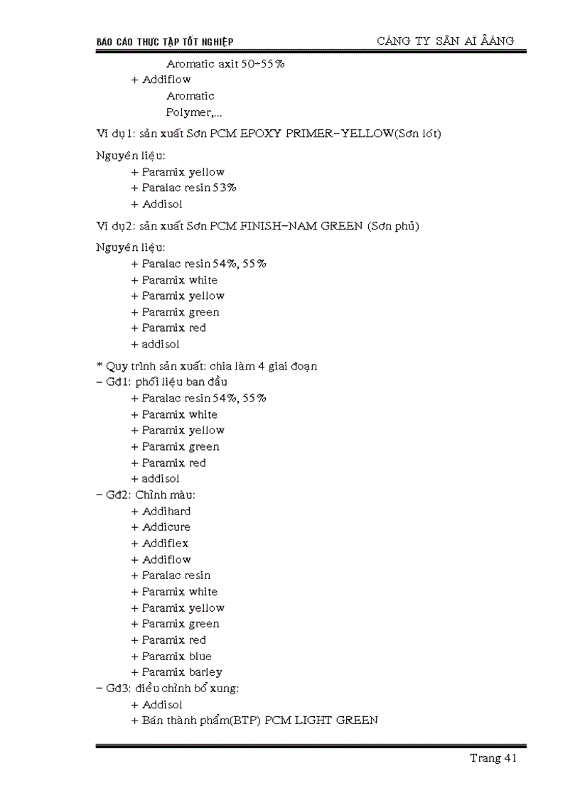 image for page Thực tập tại công ty cổ phần Sơn Đông Á bản vẽ