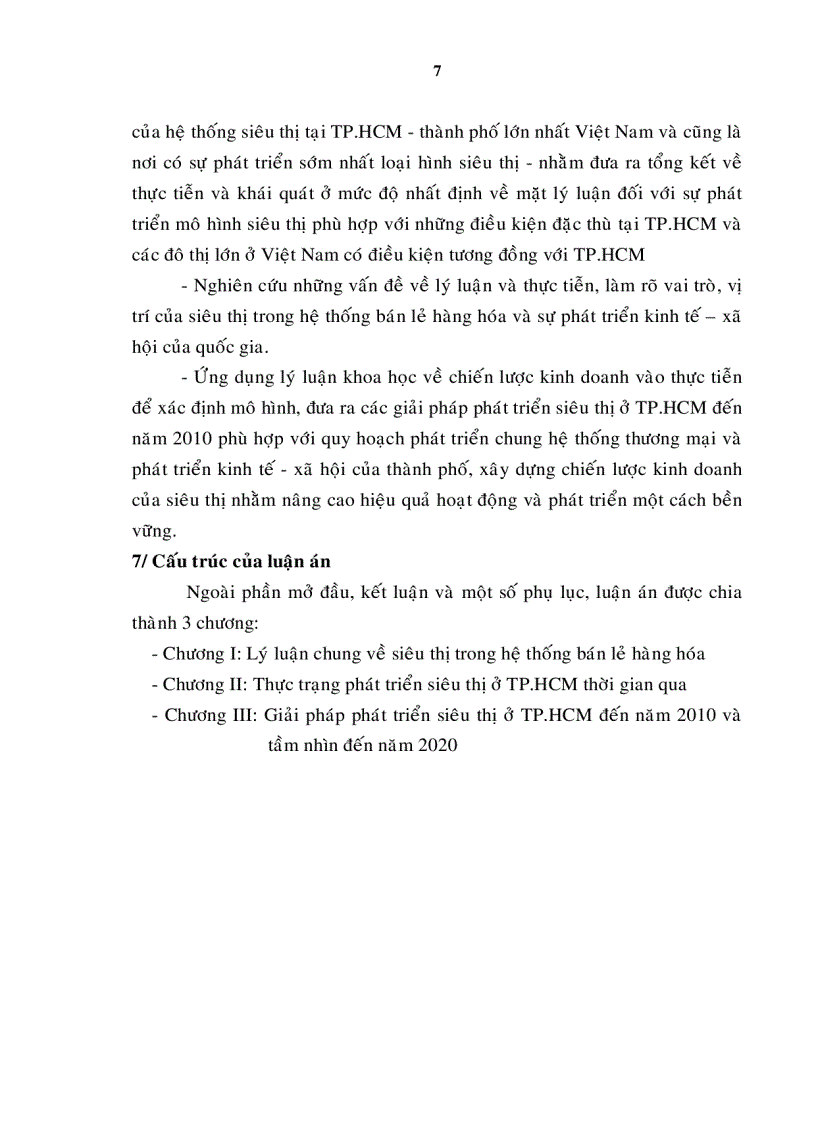 image for page Giải pháp phát triển siêu thị ở TP HCM đến năm 2010 và tầm nhìn đến năm 2020