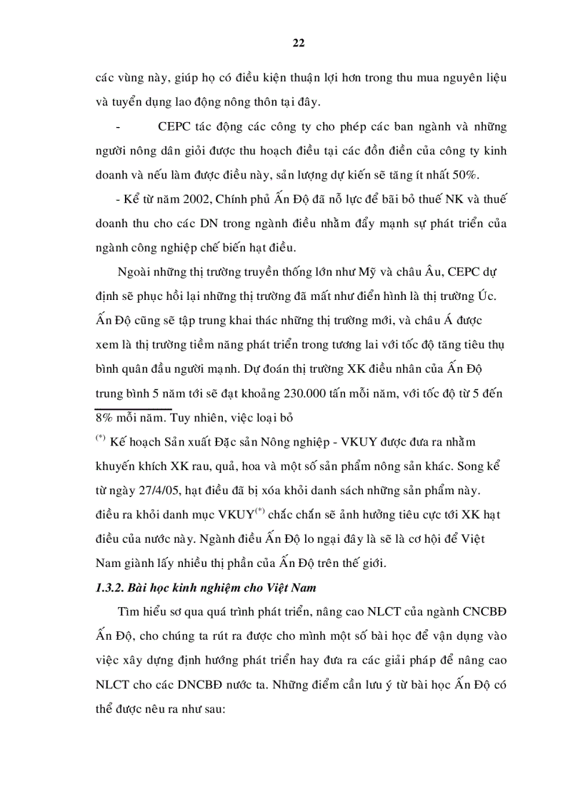 image for page Giải pháp nâng cao năng lược cạnh trạnh của các doanh nghiệp chế biến hạt điều Việt Nam