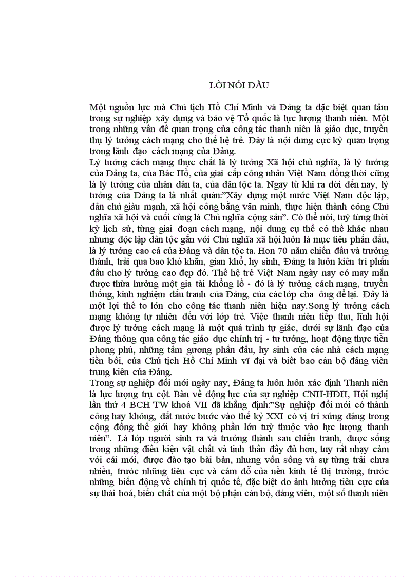 image for page Tiểu luận Thực trạng và giải pháo nâng cao chất lượng công tác giáo dục lý tưởng cách mạng cho thanh niên xã Hương Lâm Phú Thọ
