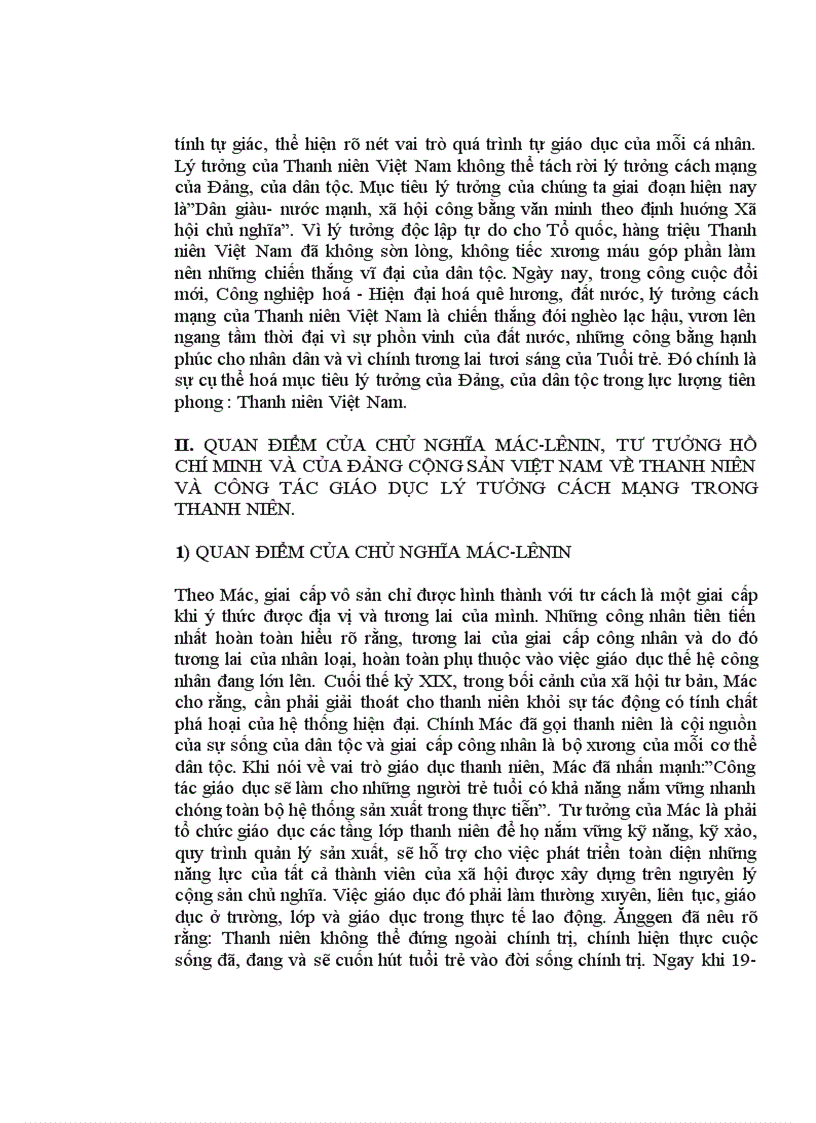 image for page Tiểu luận Thực trạng và giải pháo nâng cao chất lượng công tác giáo dục lý tưởng cách mạng cho thanh niên xã Hương Lâm Phú Thọ