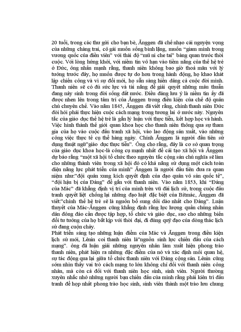image for page Tiểu luận Thực trạng và giải pháo nâng cao chất lượng công tác giáo dục lý tưởng cách mạng cho thanh niên xã Hương Lâm Phú Thọ