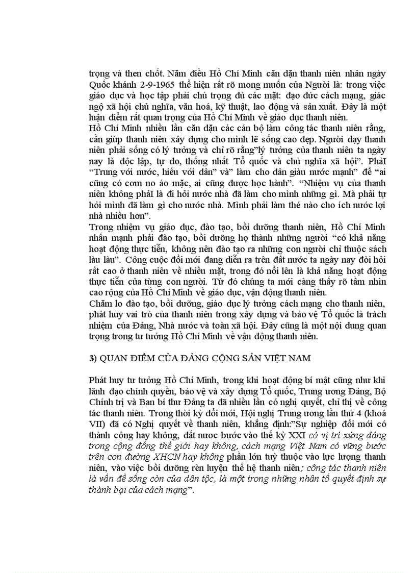 image for page Tiểu luận Thực trạng và giải pháo nâng cao chất lượng công tác giáo dục lý tưởng cách mạng cho thanh niên xã Hương Lâm Phú Thọ