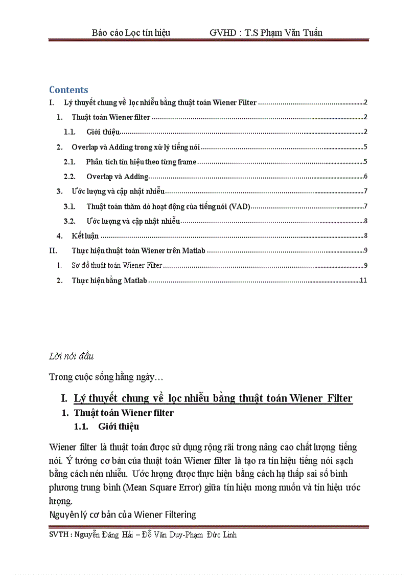 image for page Lọc tín hiệu có code matlab đi kèm