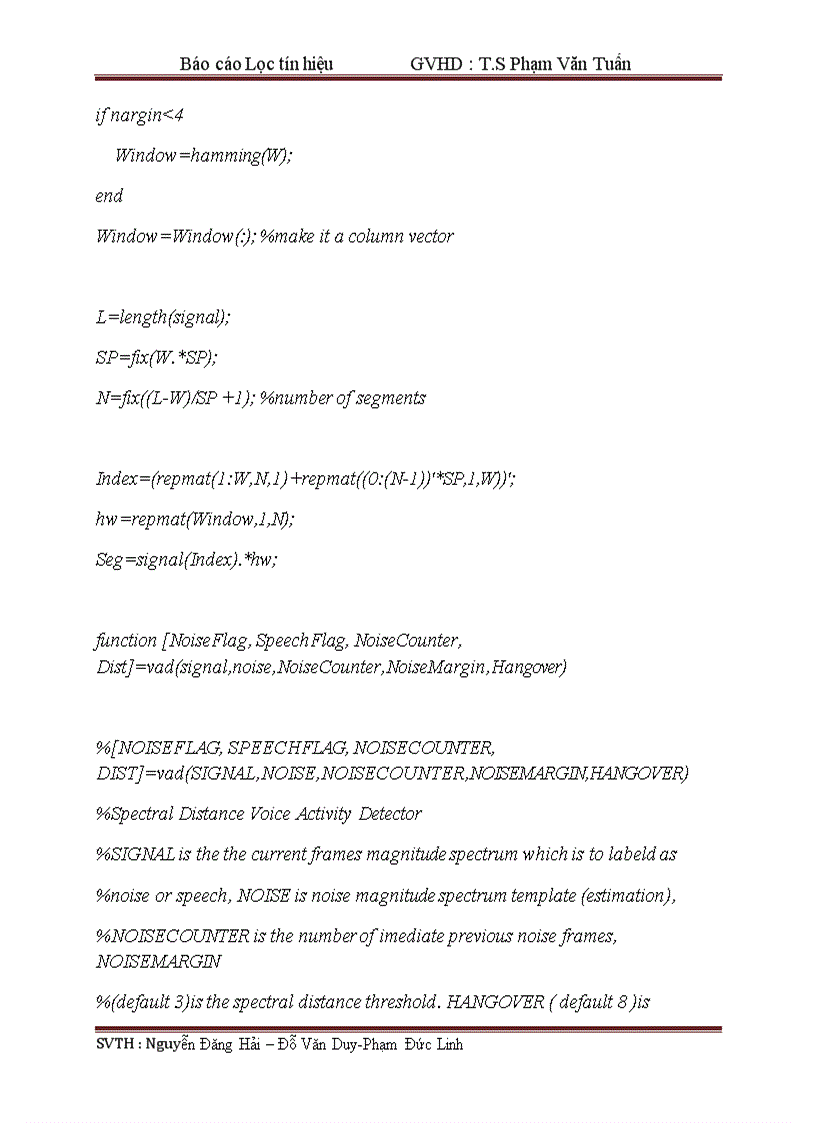 image for page Lọc tín hiệu có code matlab đi kèm