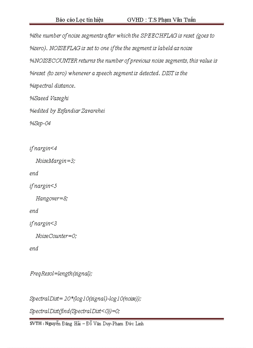 image for page Lọc tín hiệu có code matlab đi kèm