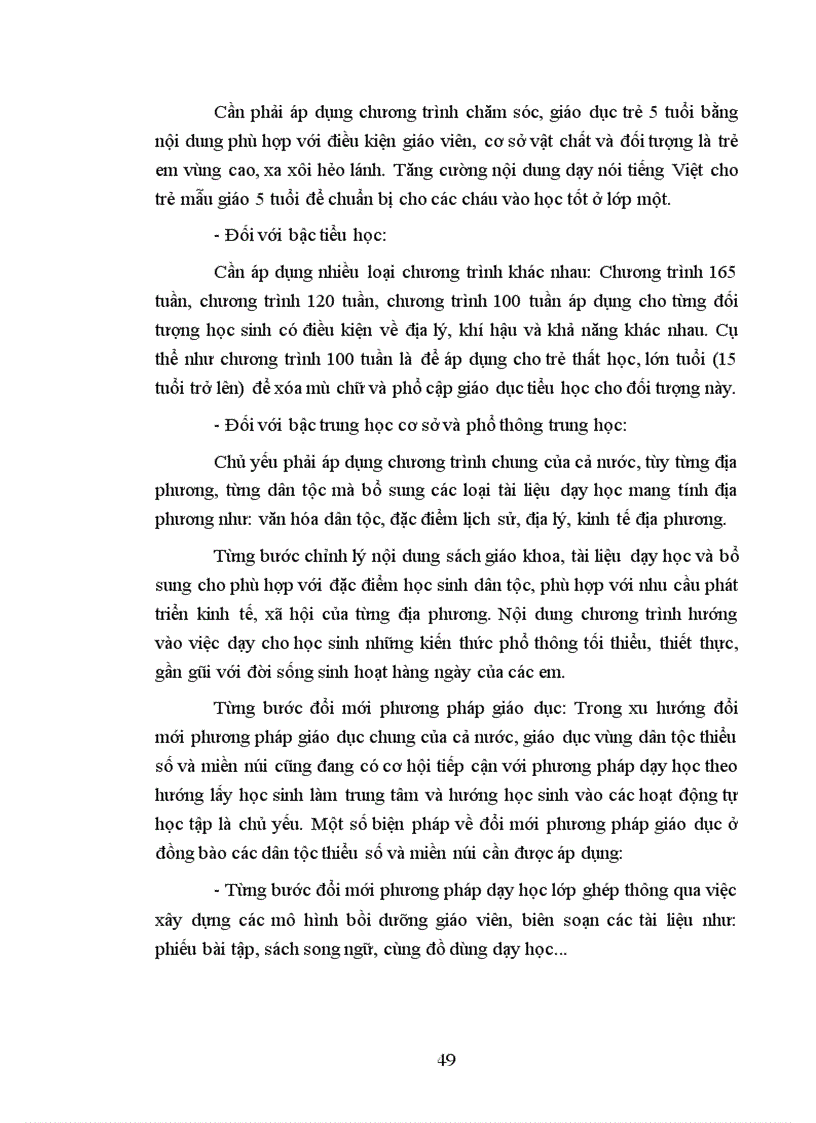 image for page Nâng cao hiệu quả giáo dục đào tạo ở vùng dân tộc thiểu số và miền núi đáp ứng yêu cầu công nghiệp hóa hiện đại hóa đất nước Từ thực tiễn các tỉnh miền núi phía Bắc