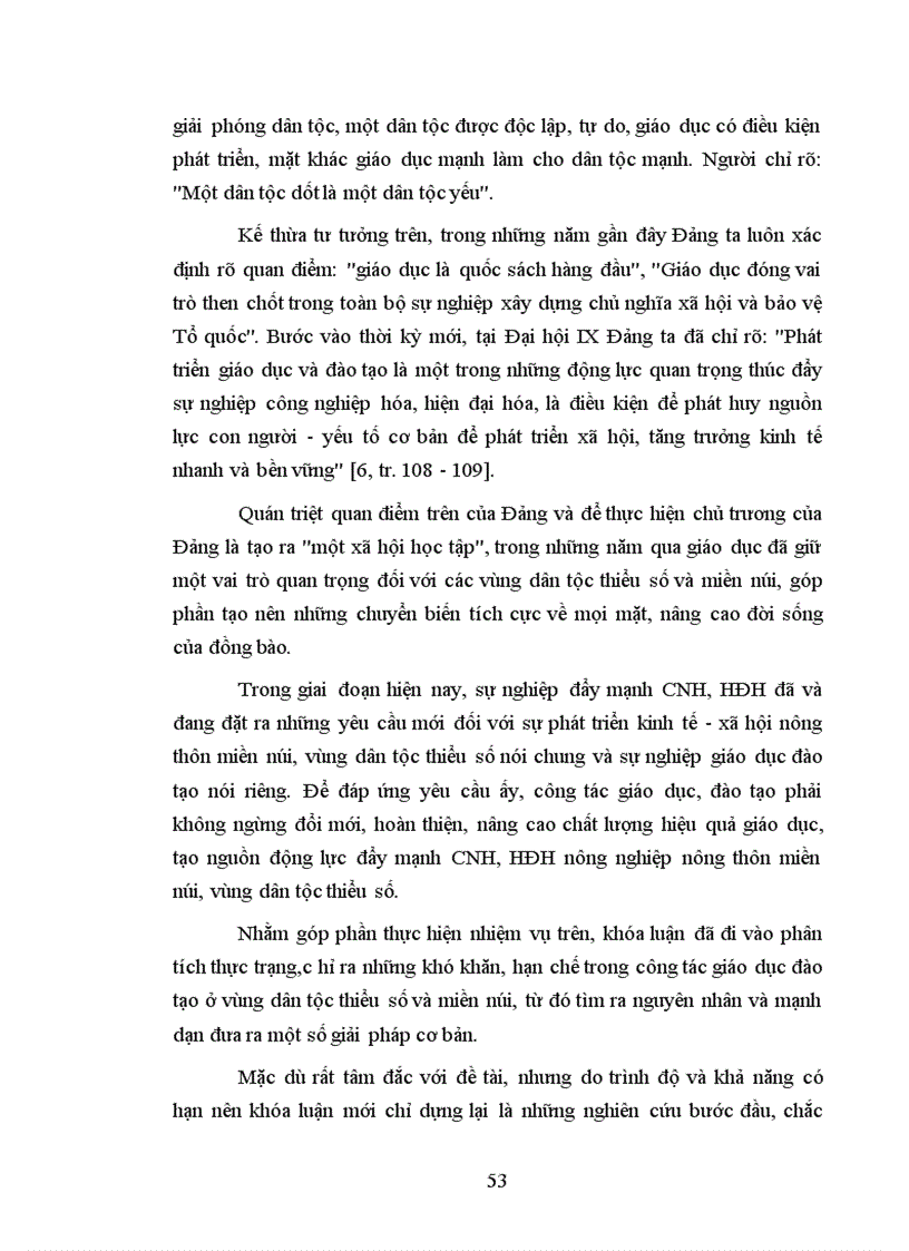 image for page Nâng cao hiệu quả giáo dục đào tạo ở vùng dân tộc thiểu số và miền núi đáp ứng yêu cầu công nghiệp hóa hiện đại hóa đất nước Từ thực tiễn các tỉnh miền núi phía Bắc