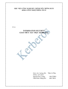 Nghiên cứu về giao thức xác thực kerberos học viện công nghệ bưu chính viễn thông hcm khoa công nghệ thông tin ii