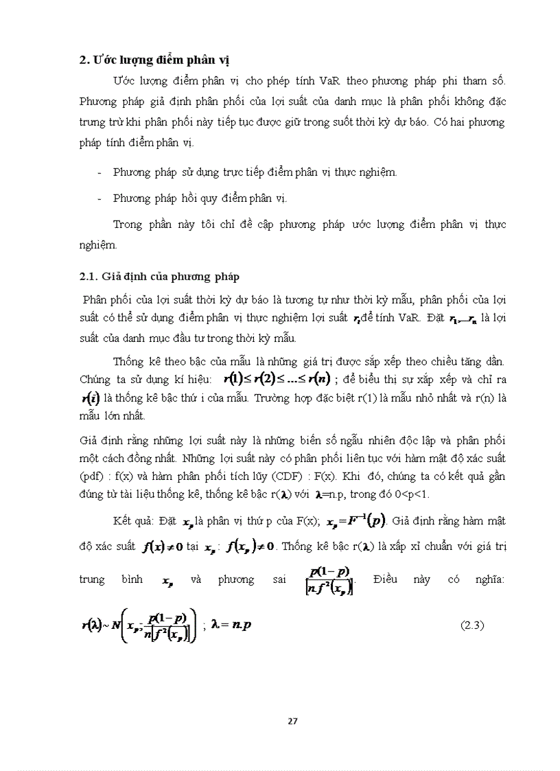 image for page Ứng dụng phương pháp xác định giá trị rủi ro VaR trong phân tích và quản trị rủi ro các dự án đầu tư ngành thép tại Ngân hàng Agribank chi nhánh tỉnh Hải Dương