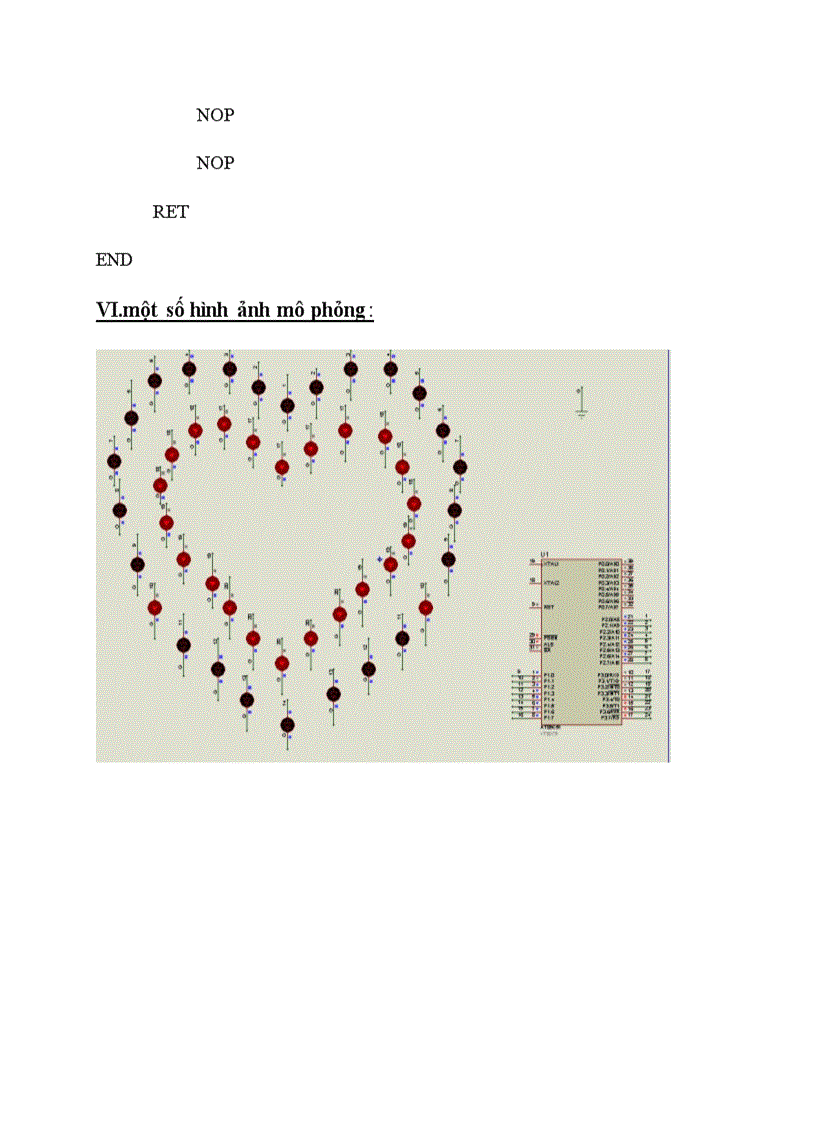 image for page Dùng vi điều khiển IC 89s52 điều khiển chạy các hiệu ứng trên các led được xếp thành hình hai trái tim lồng nhau