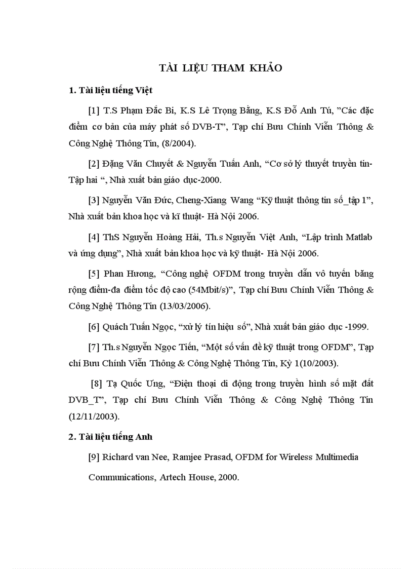 image for page Tổng quát về công nghệ OFDM và các ứng dụng trong thông tin vô tuyến