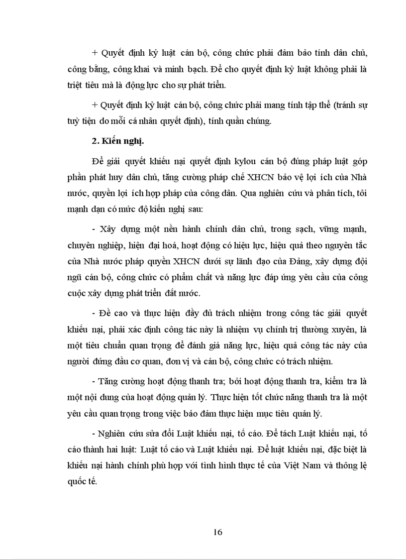 image for page Khiếu nại và giải quyết khiếu nại quyết định kỷ luật cán bộ công chức trong cơ quan hành chính Nhà nước