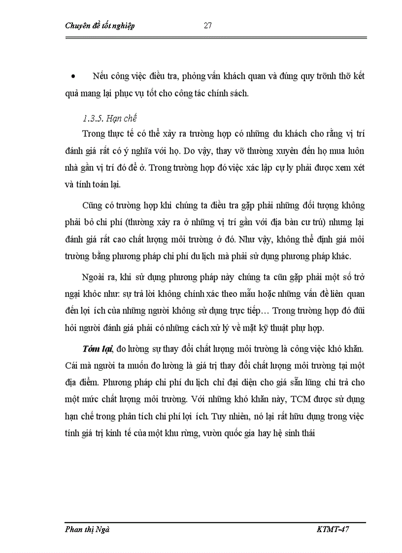 image for page Lượng giá giá trị cảnh quan khu du lịch hồ thác bà bằng phương pháp chi phí du lịch
