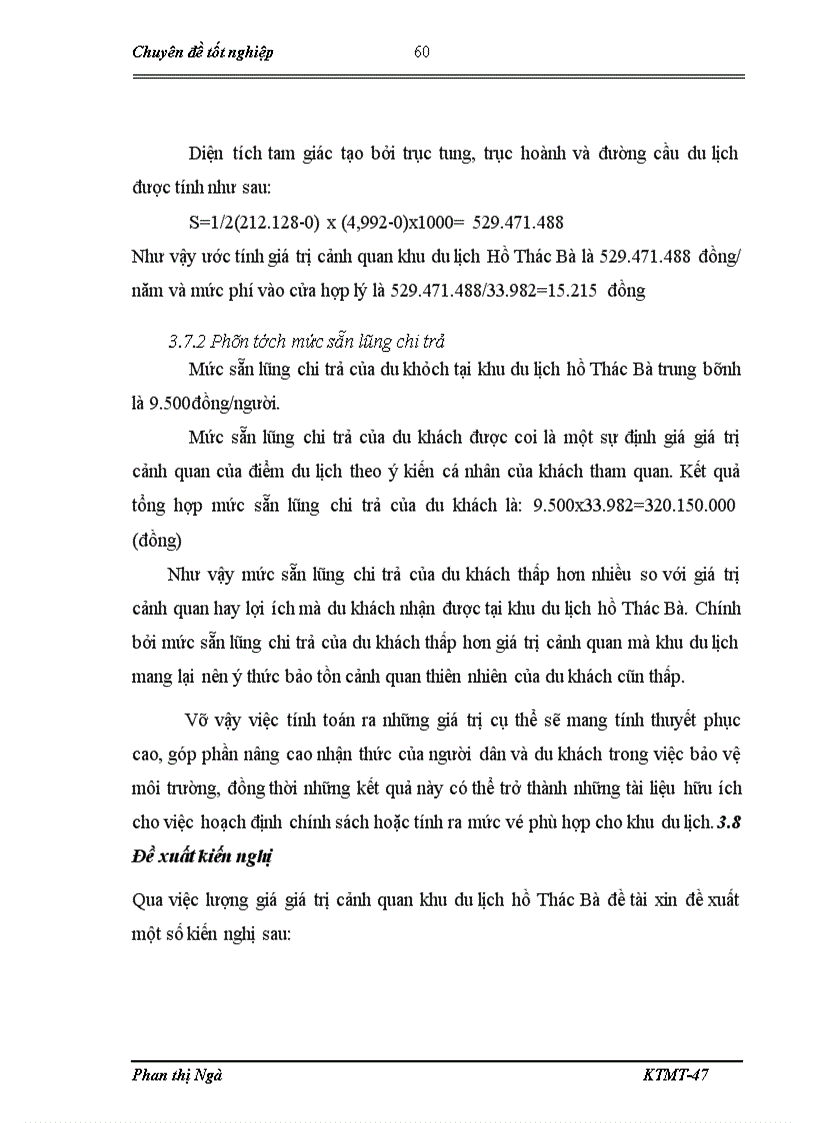 image for page Lượng giá giá trị cảnh quan khu du lịch hồ thác bà bằng phương pháp chi phí du lịch