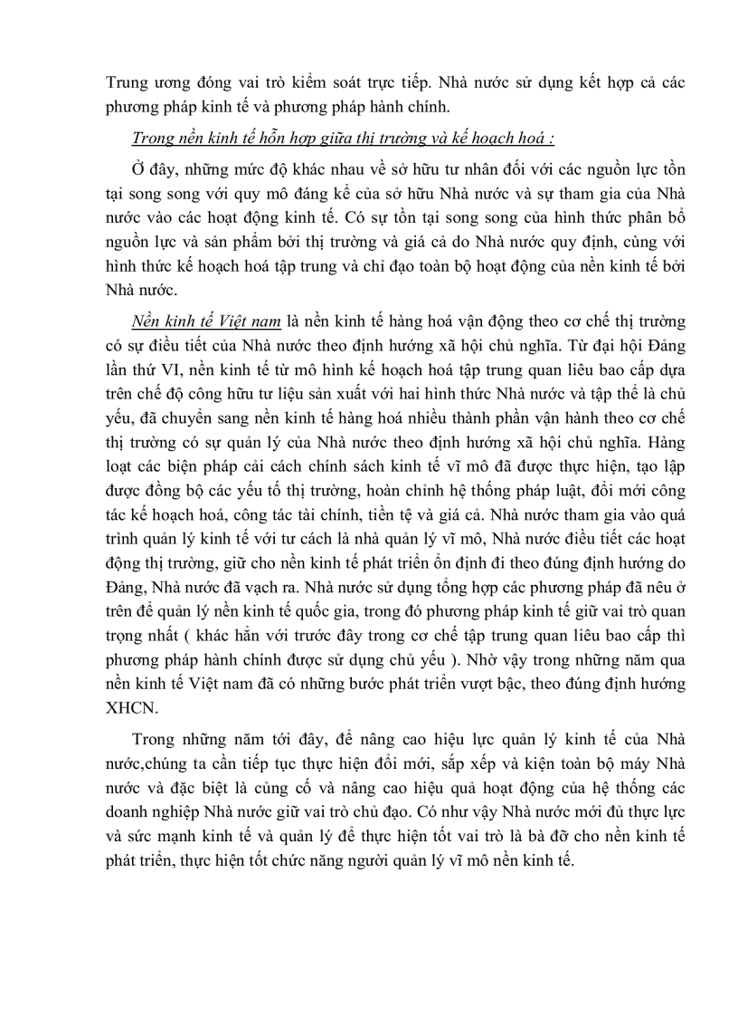 image for page Quản lý nhà nước về kinh tế