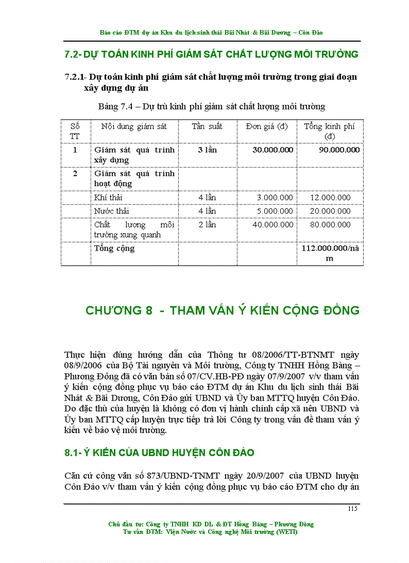 image for page Đánh giá tác động môi trường của dự án Khu du lịch sinh thái Bãi Nhát Bãi Dương Côn Đảo tỉnh Bà Rịa Vũng Tàu