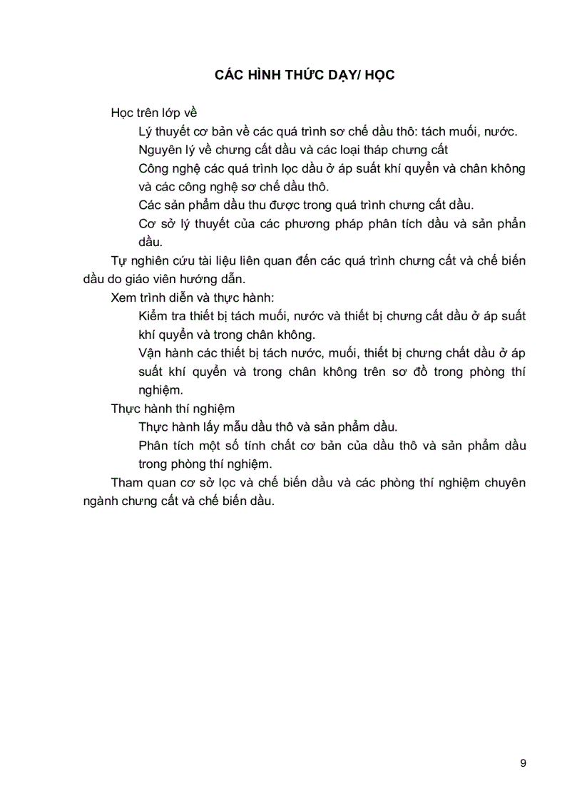 image for page Mô đun CHƯNG CẤT DẦU THÔ