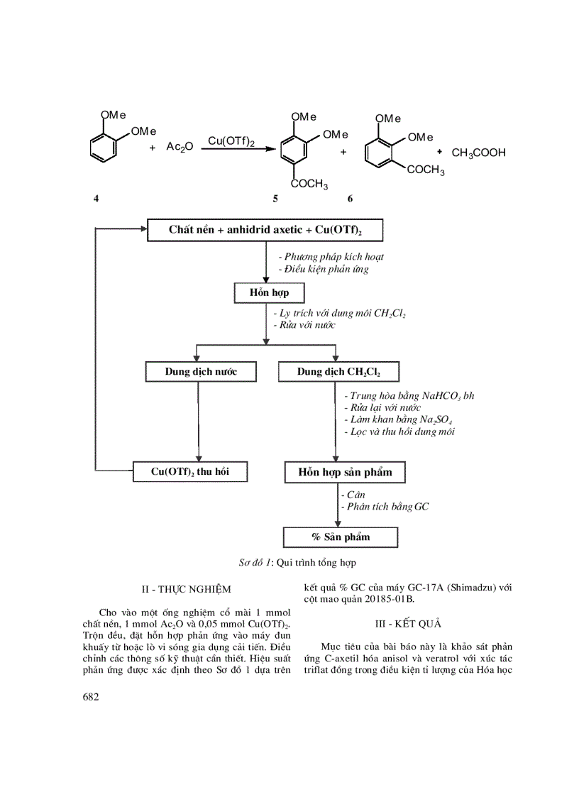image for page KHảO SáT PHảN ứNG C AxETIL HóA MộT Số ARIL METIL ETE TRONG ĐIềU KIệN HóA HọC XANH