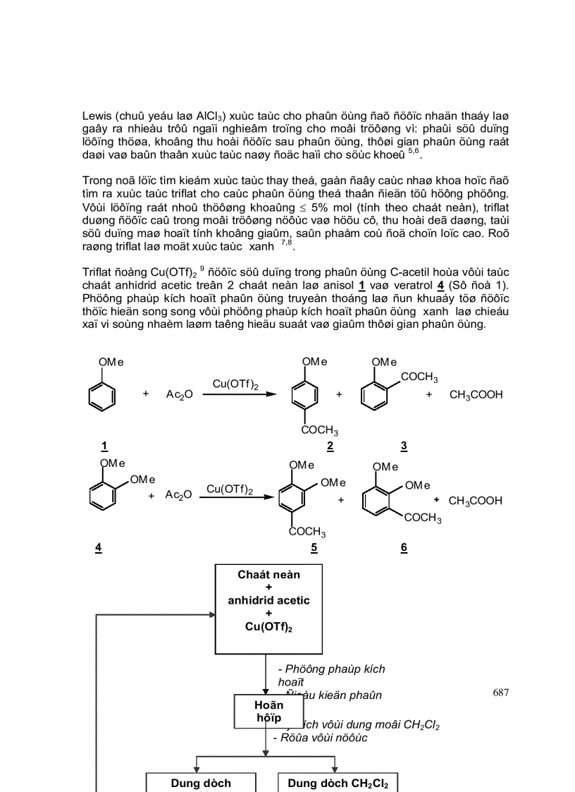 image for page KHảO SáT PHảN ứNG C AxETIL HóA MộT Số ARIL METIL ETE TRONG ĐIềU KIệN HóA HọC XANH