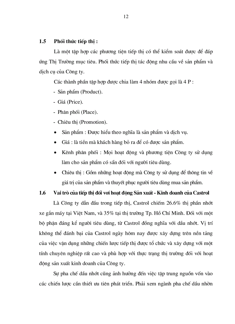image for page Một số giải pháp nhằm thúc đẩy hoạt động tiếp thị của Castrol Việt Nam trên thị trường nhớt xe gắn máy