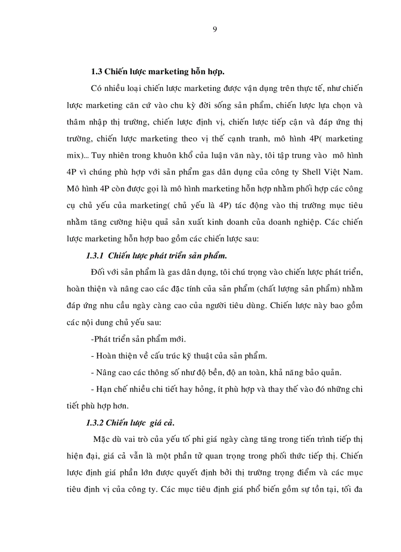 image for page Xây dựng chiến lược marketing cho sản phẩm gas dân dụng của công ty Shell Việt Nam đến năm 2010