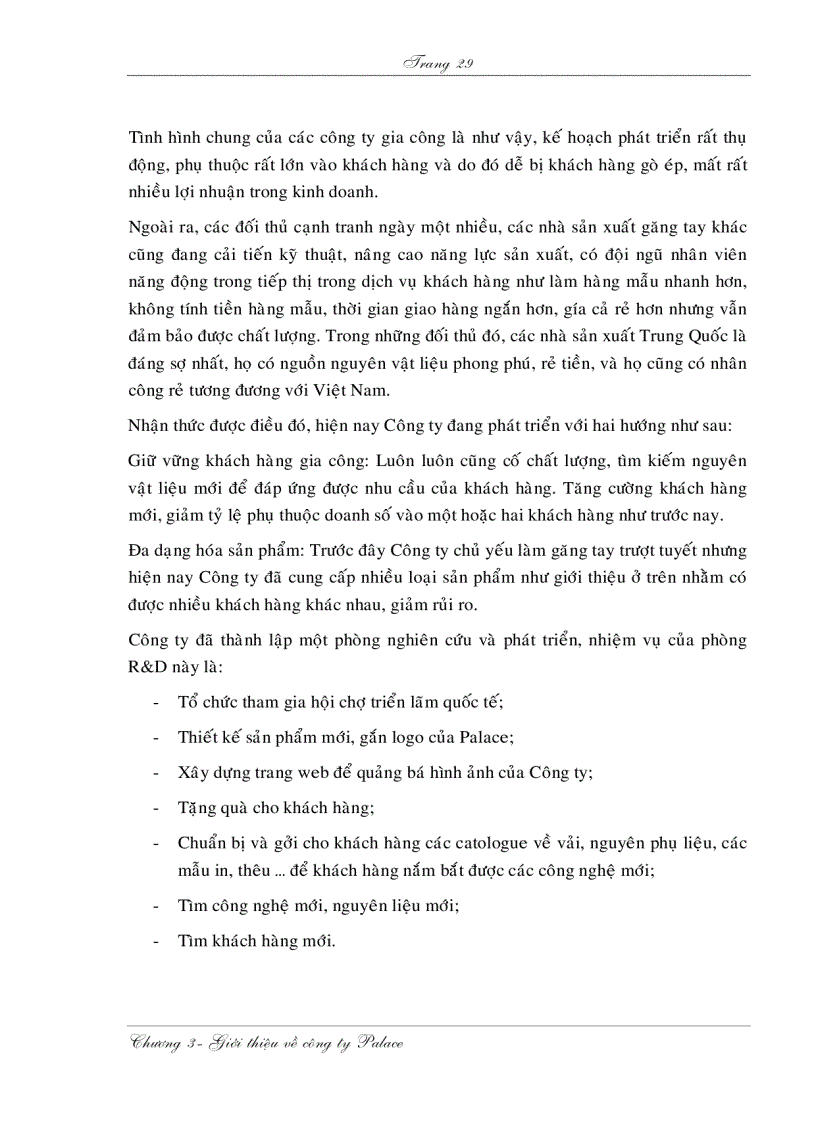 image for page Xây dựng các bước phát triển thương hiệu của sản phẩm cho công ty Palace ở thị trường Việt Nam