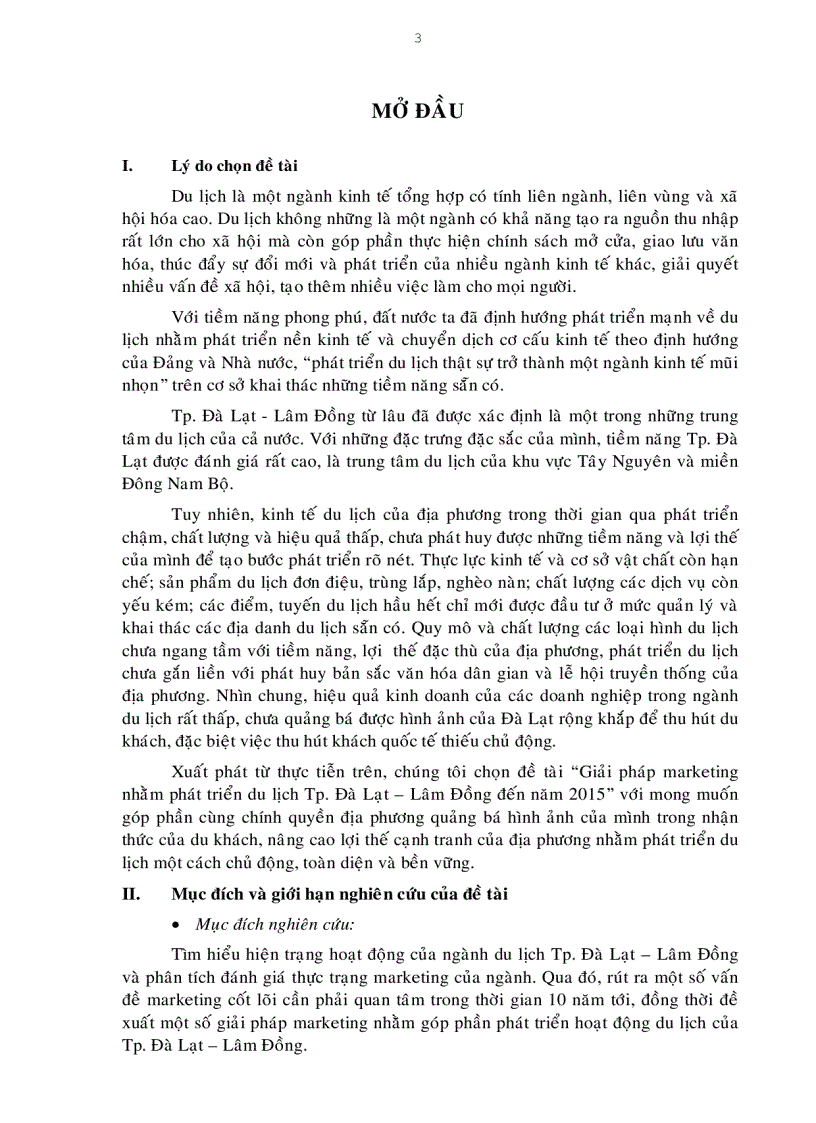 image for page Giải pháp marketing nhằm phát triển du lịch Tp Đà Lạt Lâm Đồng đến năm 2015