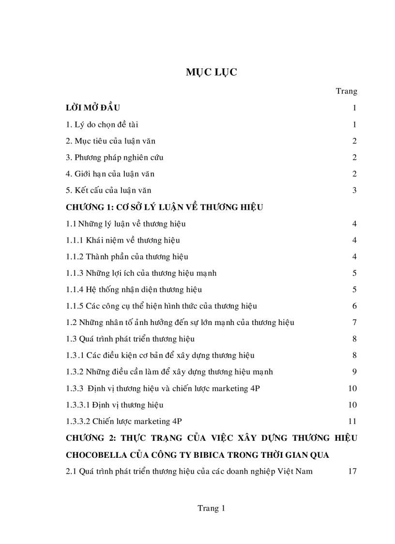 image for page Một số giải pháp nhằm phát triển thương hiệu kẹo sôcôla chocobella của công ty cổ phần bánh kẹo Biên Hòa Bibica