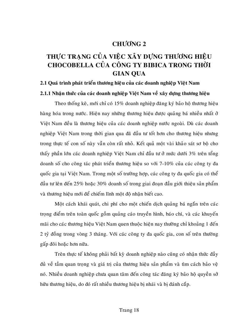 image for page Một số giải pháp nhằm phát triển thương hiệu kẹo sôcôla chocobella của công ty cổ phần bánh kẹo Biên Hòa Bibica